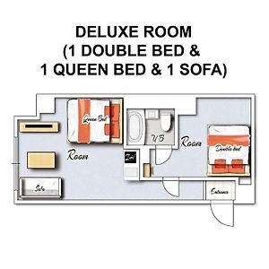 Deluxe Room 1 Double Bed 1 Queen Bed 1 Sofa Kitchen Non-Smoking Cleaning Fee Extra No Cleaning Consecutive Stays